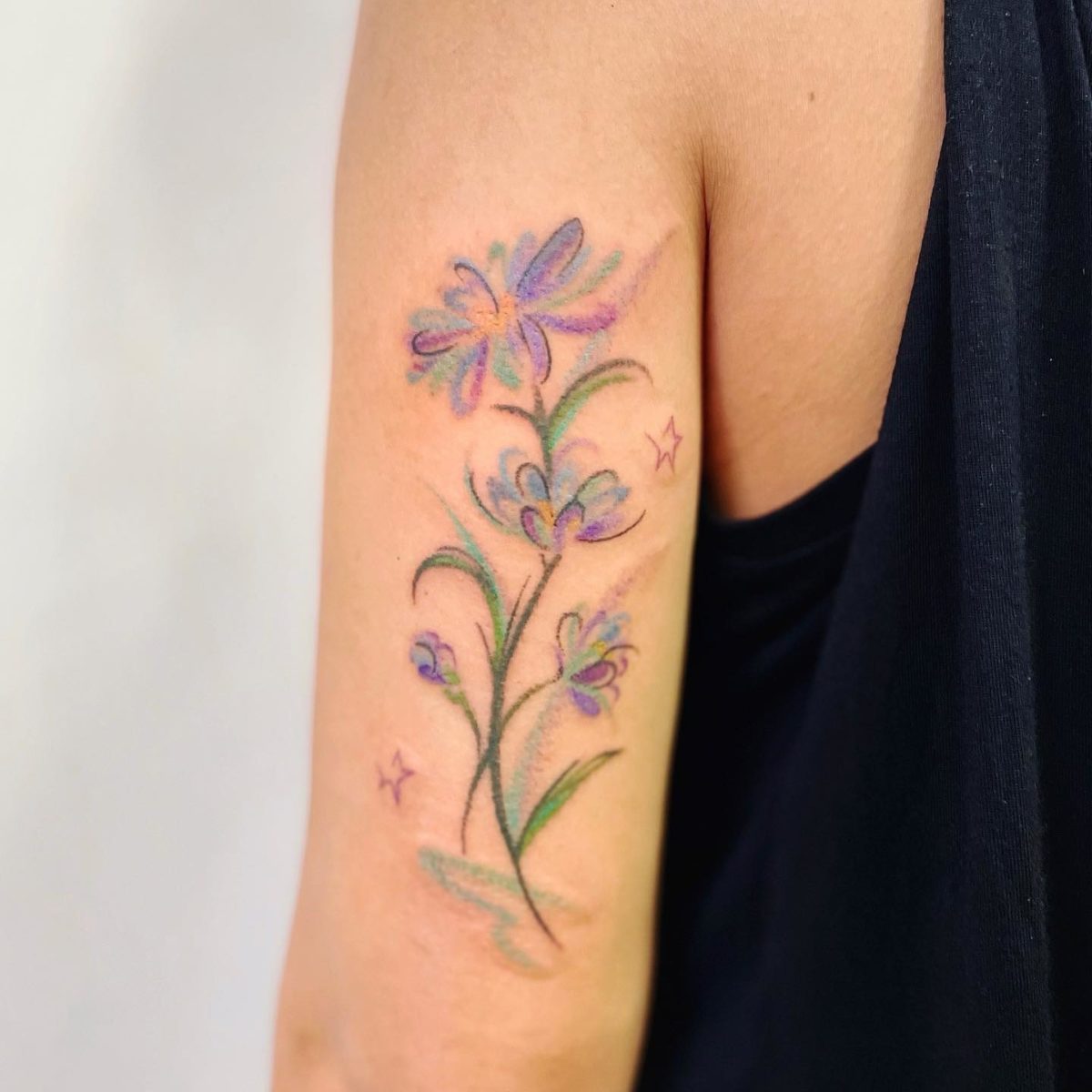 49 birth flower tattoos