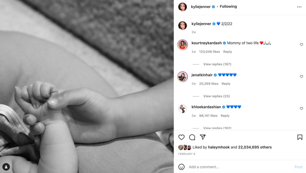 kris jenner calls the day her newest grandchild was born weird 