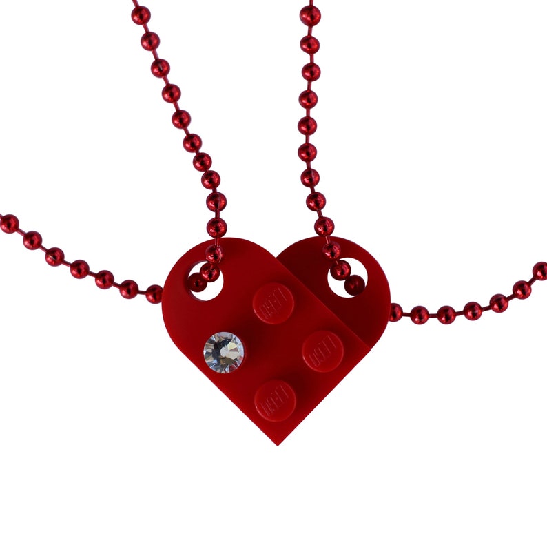 lego heart necklace