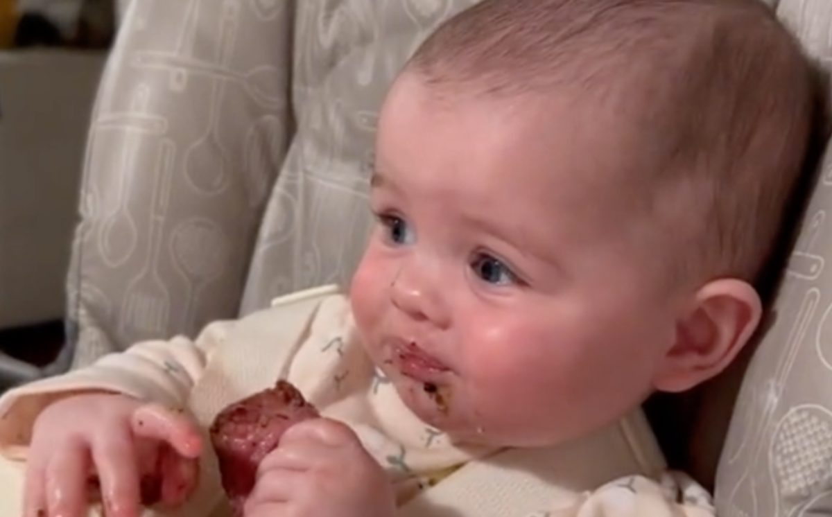 tiktok mom goes viral for feeding 6-month-old 'bleeding' steak, people outraged