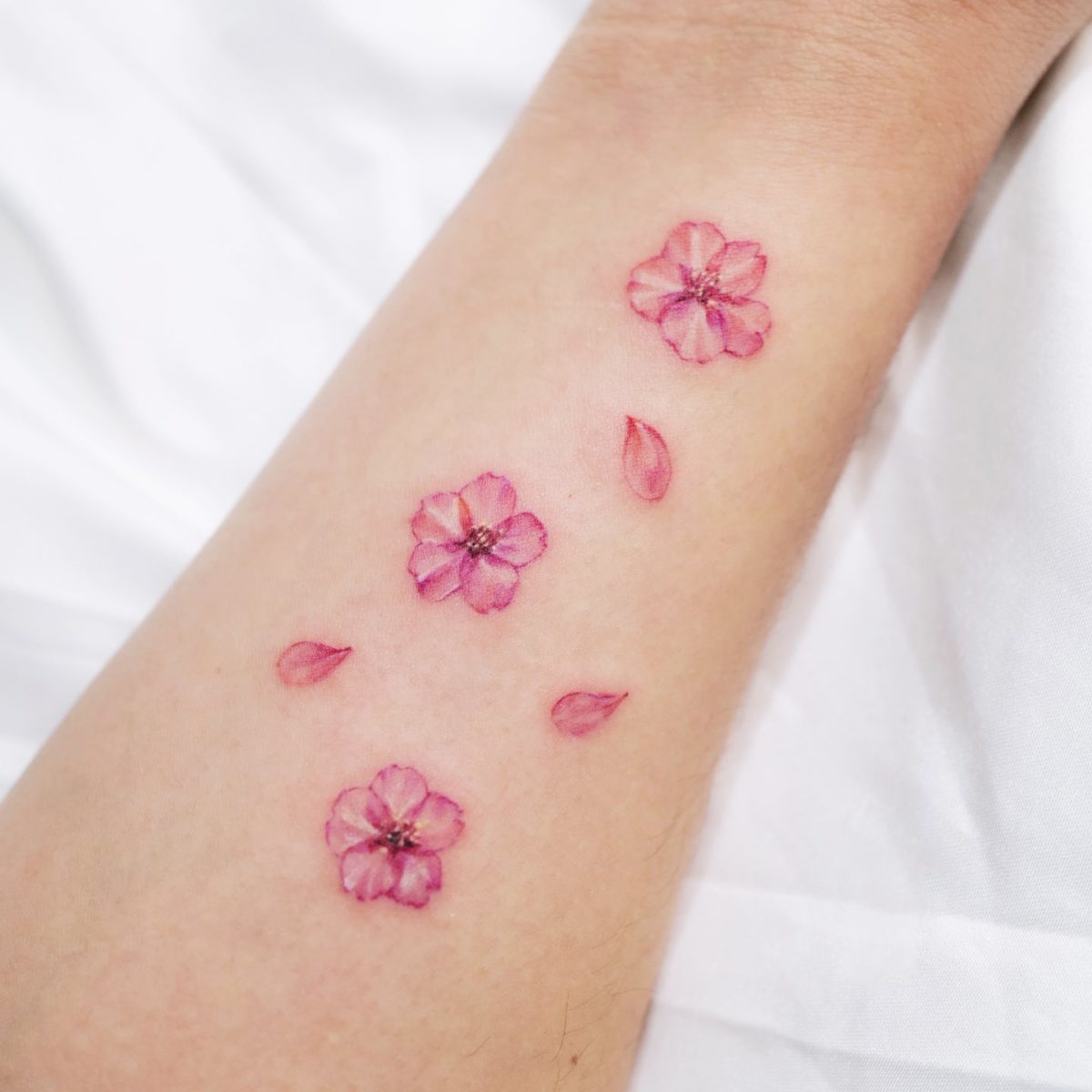 25 Charming Cherry Blossom Tattoo Ideas