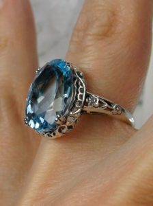 10 March Birthstone Rings - Aquamarine Rings