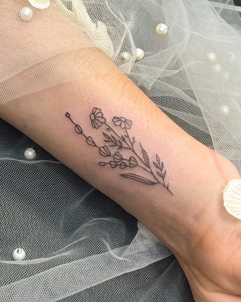 april birth flower tattoo ideas