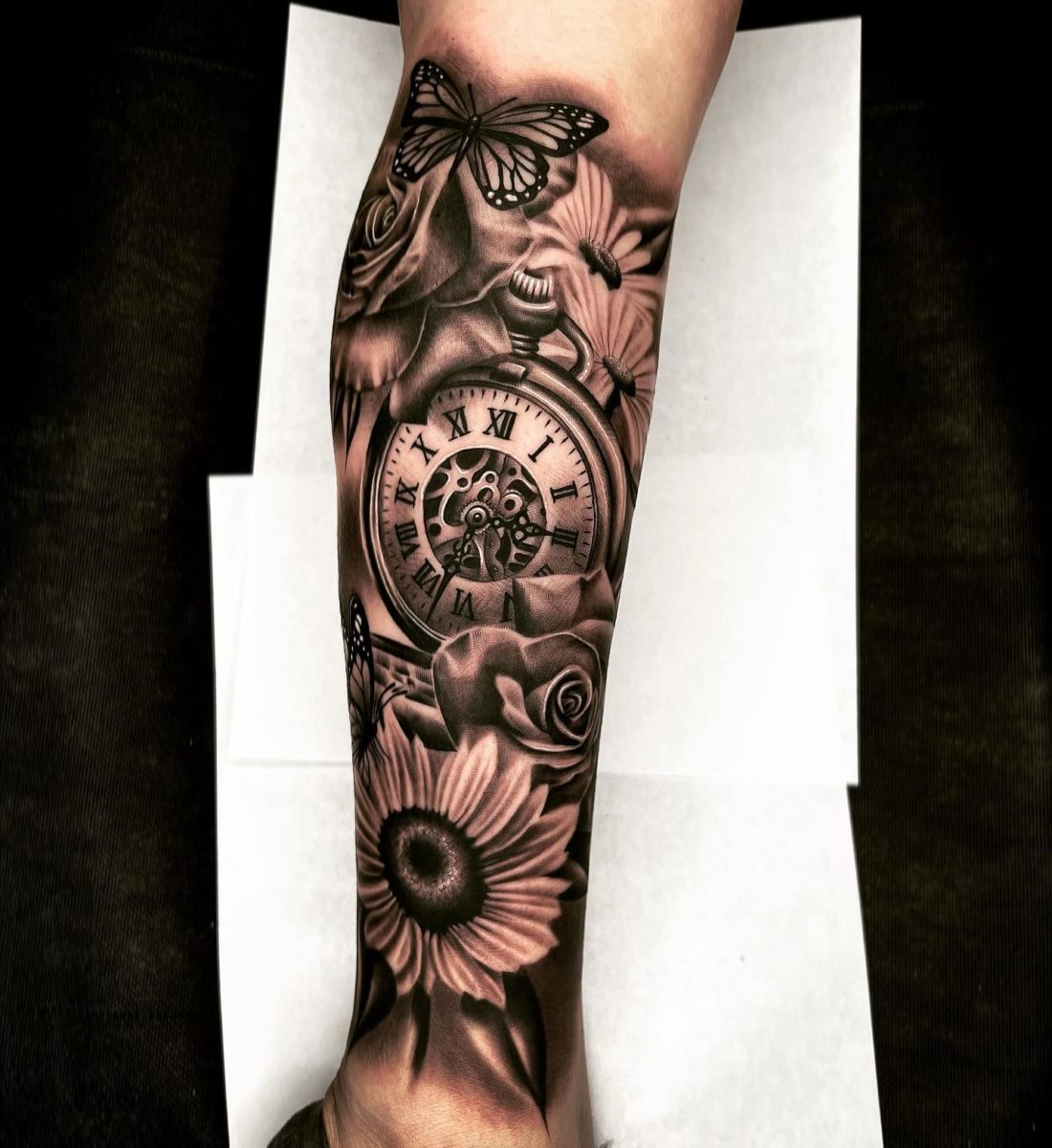 clock tattoo 