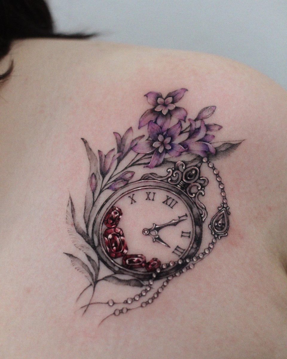 clock tattoo 