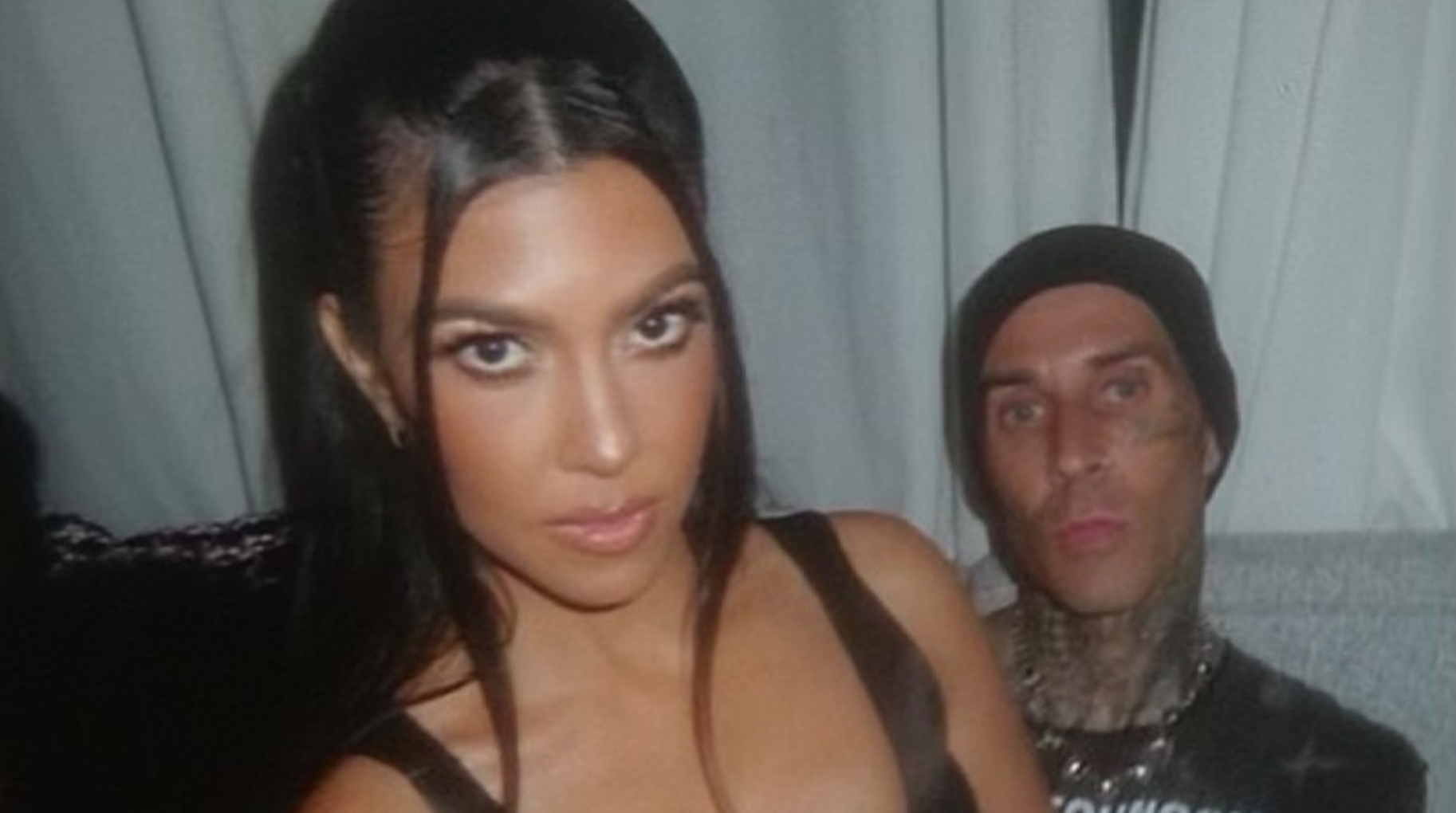 Travis Barker Responds to Rumors He Has a Thing for Kourtney Kardashian's Sister Kim | Over the last several months, rumors have swirled about a potential love triangle between Travis Barker his wife Kourtney Kardashian, and her sister Kim Kardashian. Yes, really.