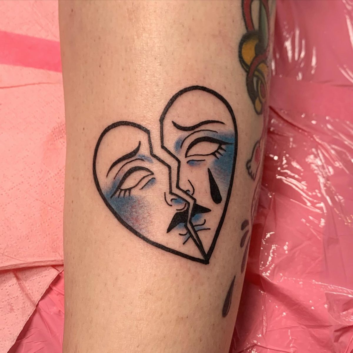 broken heart tattoos