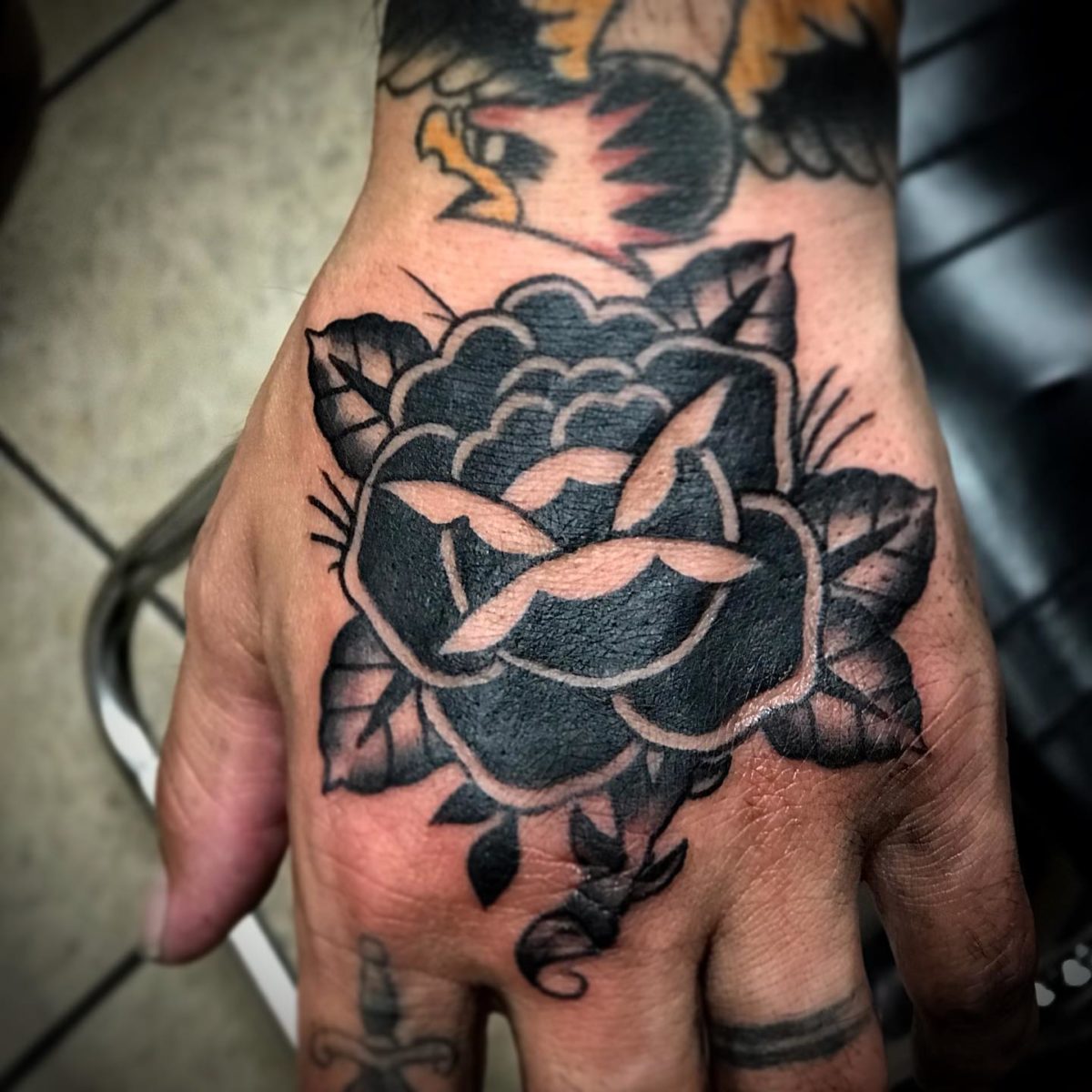 Rose Hand Tattoos