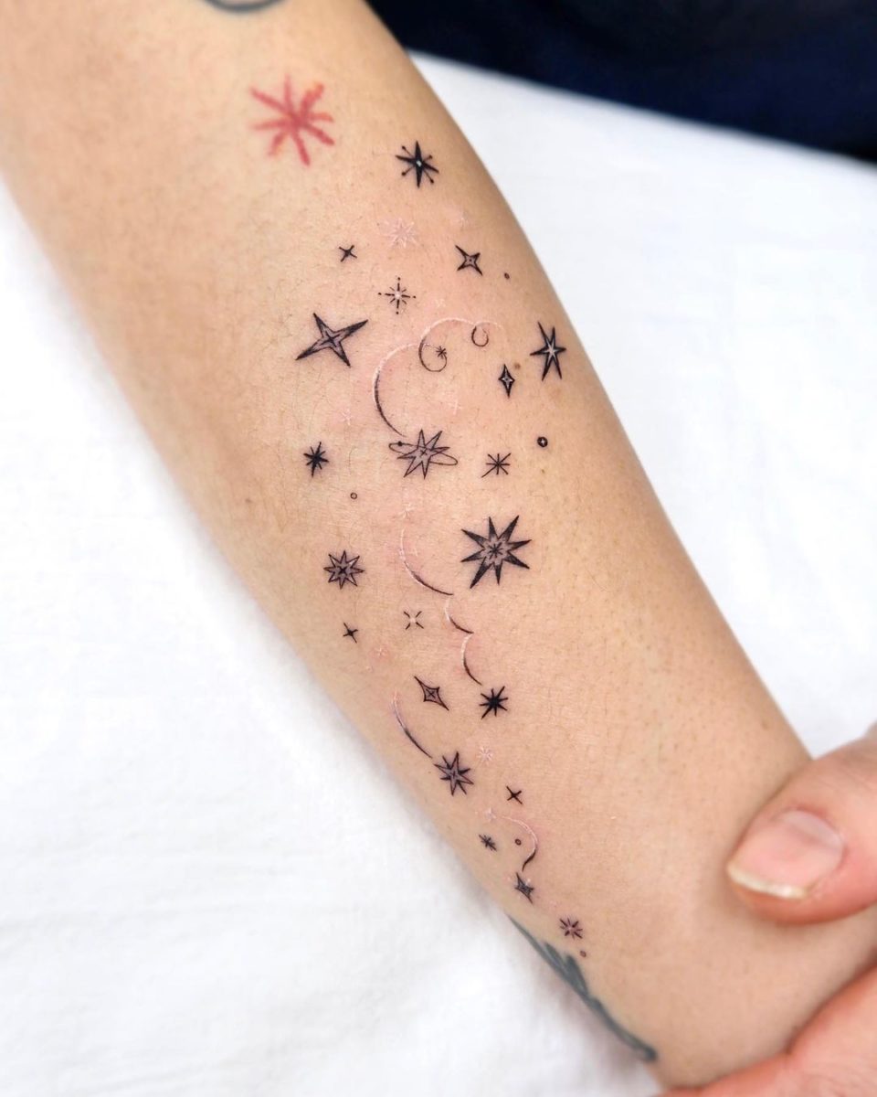 shooting star tattoos