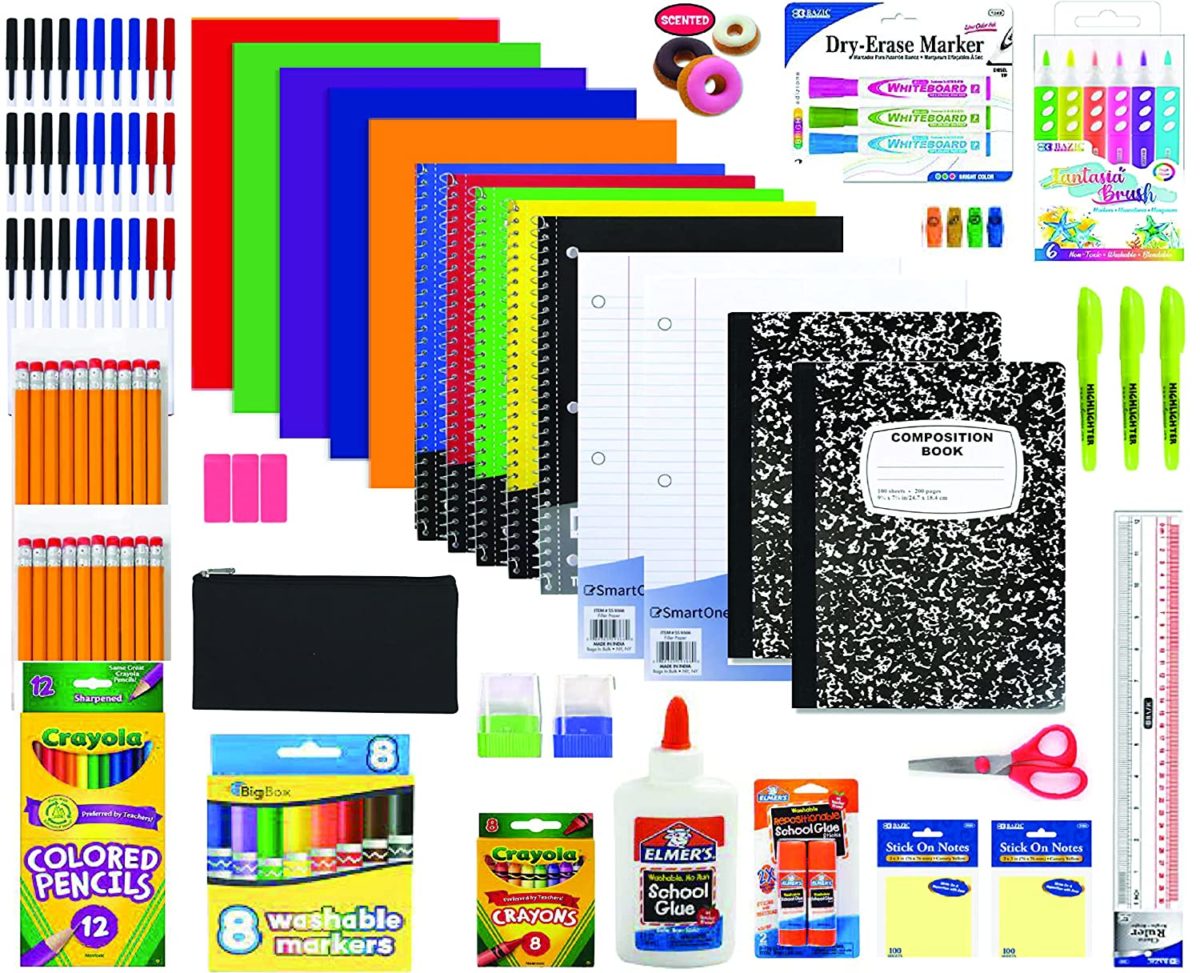 Mega Bulk Back to School Supply Bundle Kit Over 70 Items 