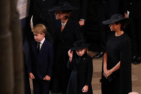prince george and princess charlotte make surprise appearance at queen elizabeth's funeral and people took notice of the gesture charlotte made