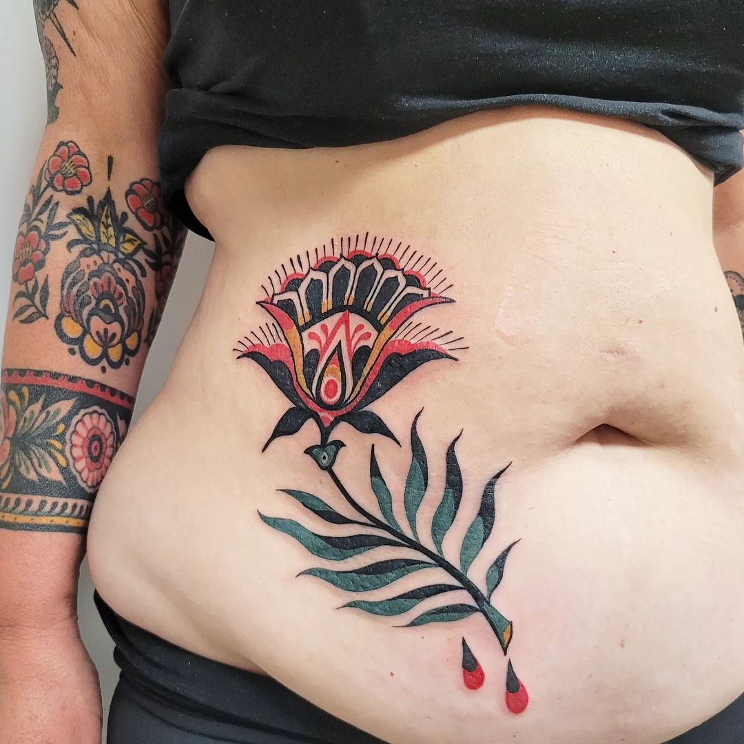 30 Bold Belly Tattoos That Are Beautiful On All Bodies | Belly tattoos celebrate all body shapes and types and prove liberating for those bold enough to get them.