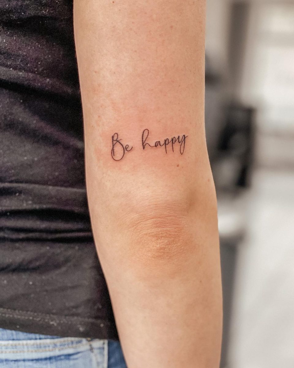 Be Happy Temporary Tattoo – Simply Inked