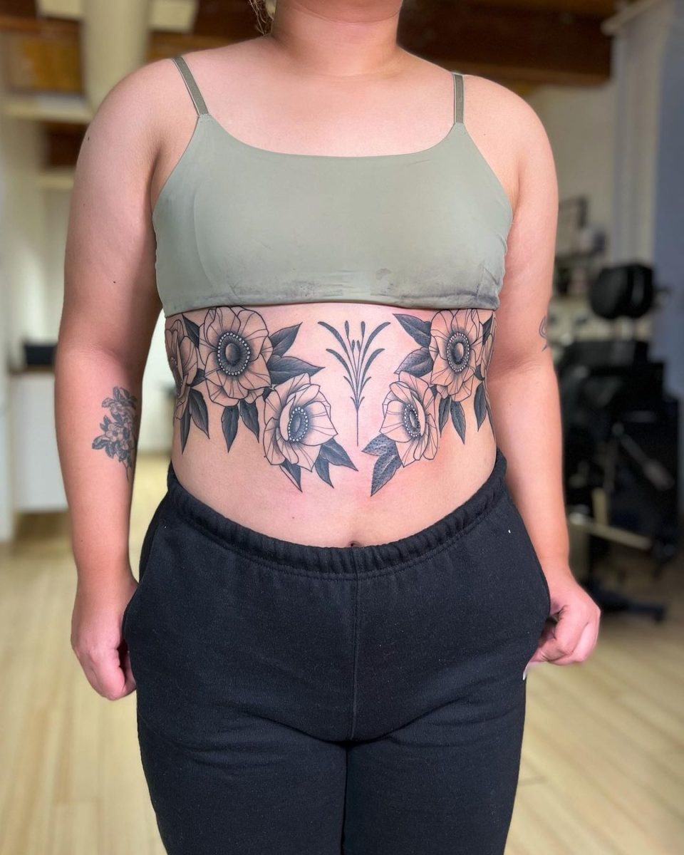 Stomach tattoos 