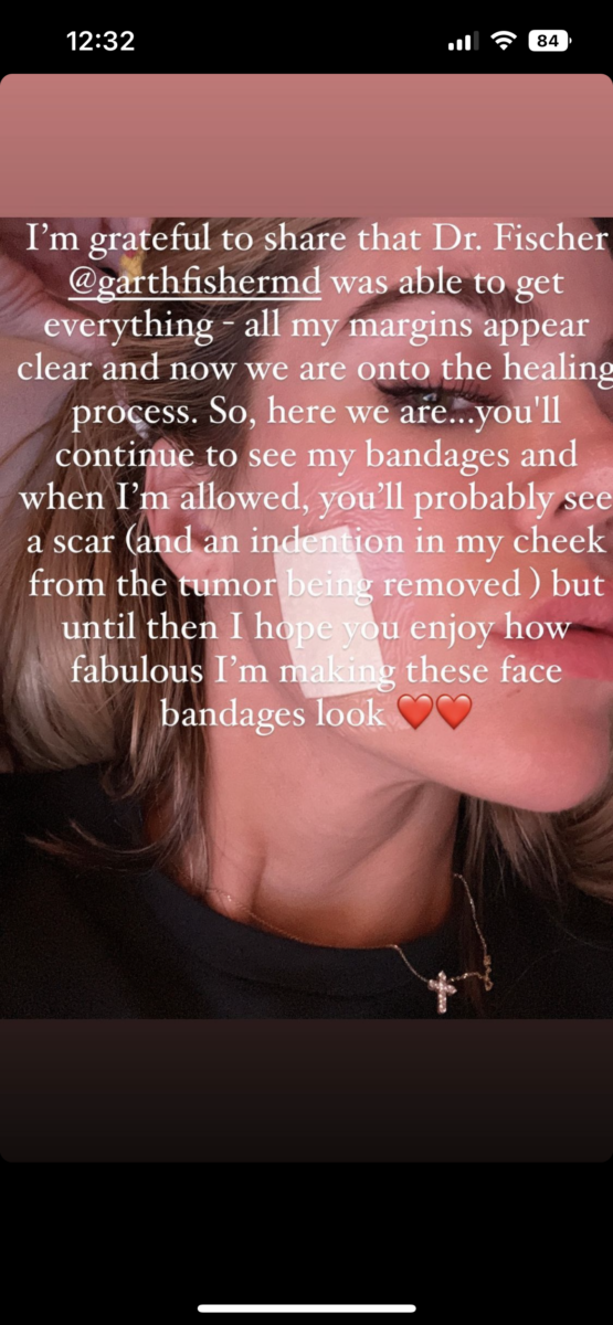 Khloe Kardashian Reveals Why She's Been Wearing a Bandage on Her Face