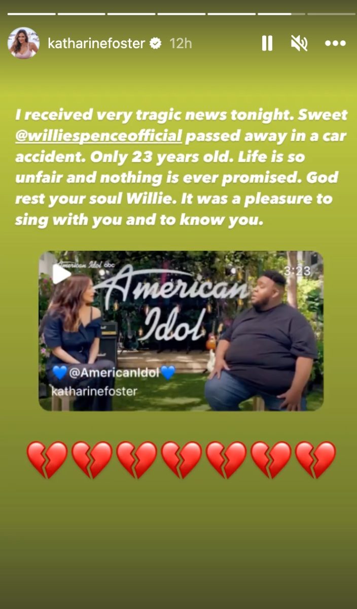 more information comes to light following the tragic passing of american idol runner-up willie spence | heartbreaking news is coming out of tennessee after it was learned that american idol’s runner-up from 2021 has passed away.