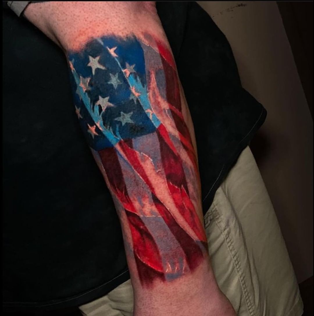 american flag tattoos 