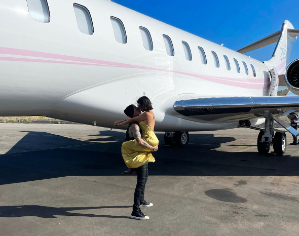 Kourtney Kardashian Gives Travis Barker the Comfort and Support Needed to Start Flying Again