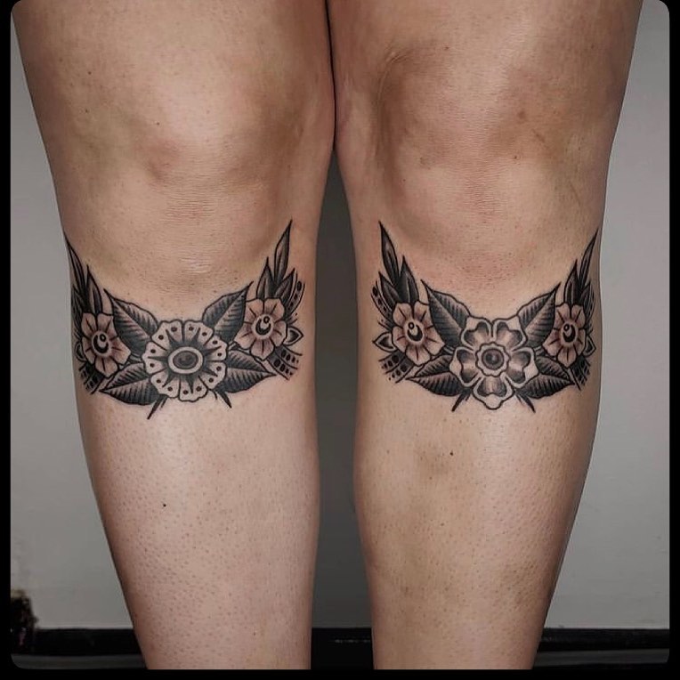 tattooed knees