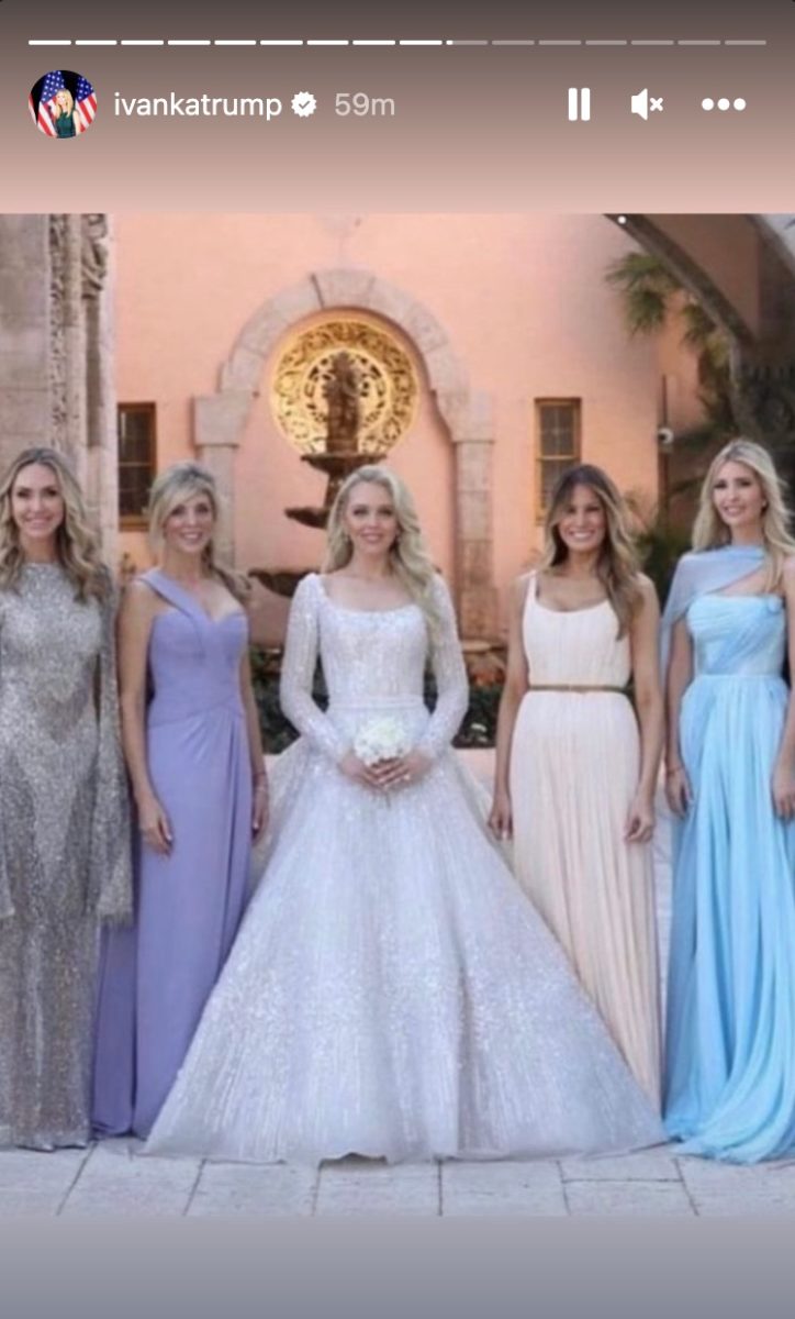 tiffany trump weds michael boulos at mar-a-lago and people can't stop talking about the photos | congratulations are in order for the trump family. on november 12, one of donald trump’s middle children, his only child with ex-wife marla maples, tiffany trump got married over the weekend.