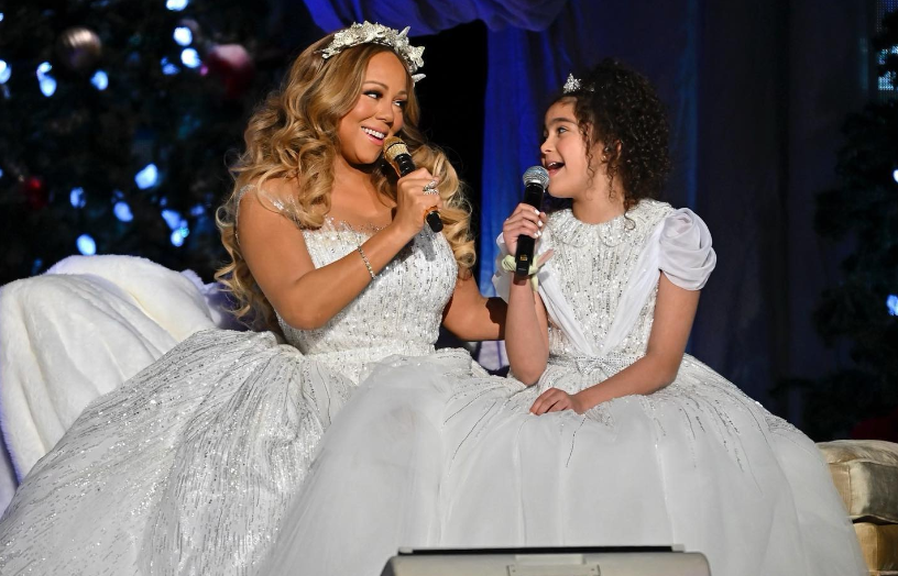Mariah Carey Shares the Stage With 11-Year-Old Daughter, Monroe, in Latest Christmas Concert