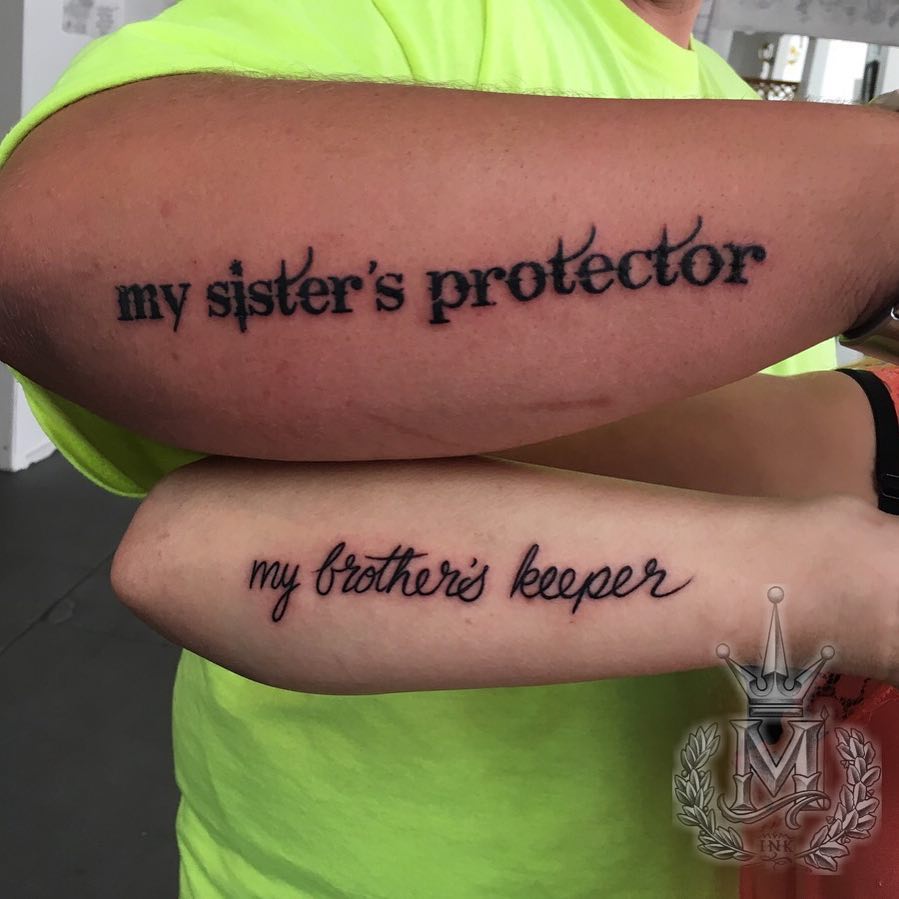 brother and sister tattoos
