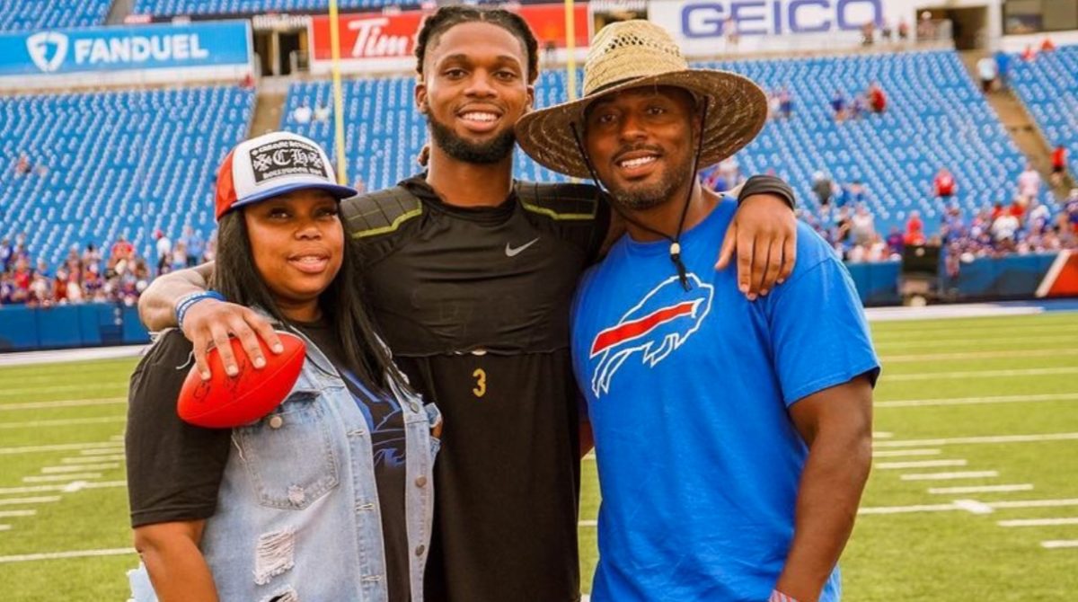 Damar Hamlin Shares His First Photo With His Parents Flanking Him as He Continues to Recover | Damar Hamlin's incredible recovery continues as he and his parents watched the Bills play in their first game since he collapsed on the field on January 2. In celebration of it all, Hamlin shared a photo of him and his parents doing so.