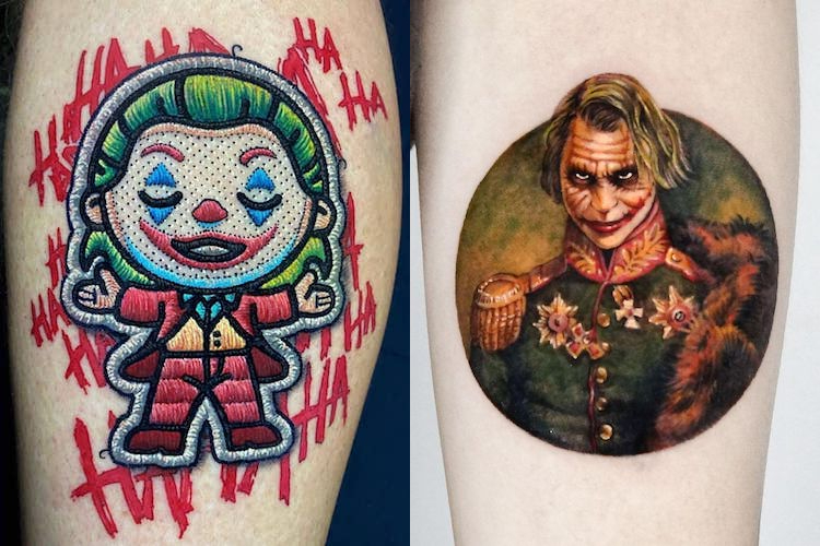 Art Immortal Tattoo  Tattoos  Color  Joker bat symbol