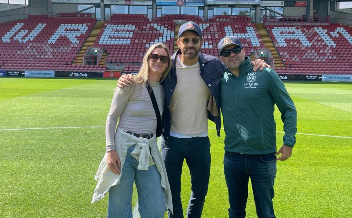 Ryan Reynolds Attends Wrexham Football Match With 8-Year-Old Daughter, James