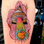 25 Mind-Blowing UFO Tattoo Ideas