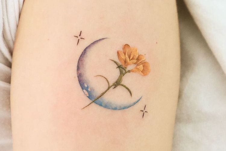 Lucky Tattoo  moon star tattoo miami tat feettattoo  Facebook