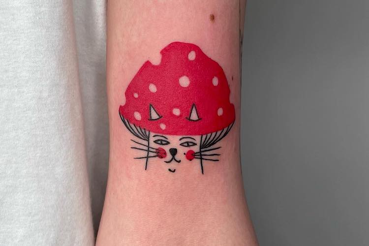 mushroom tattoo ideas