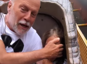 Bruce Willis and His Daughter Enjoy One Last Thrill on Disneyland’s Splash Mountain Ride Ahead of Its Remodel