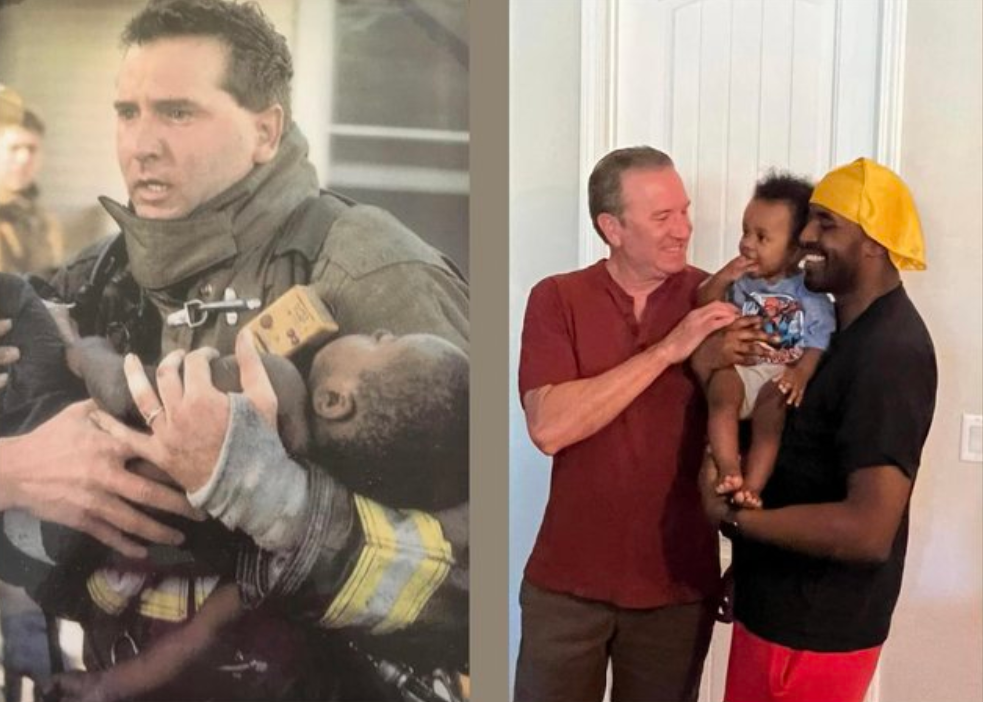 Firefighter Reunites With Boy He Rescued From a House Fire 23 Years Ago