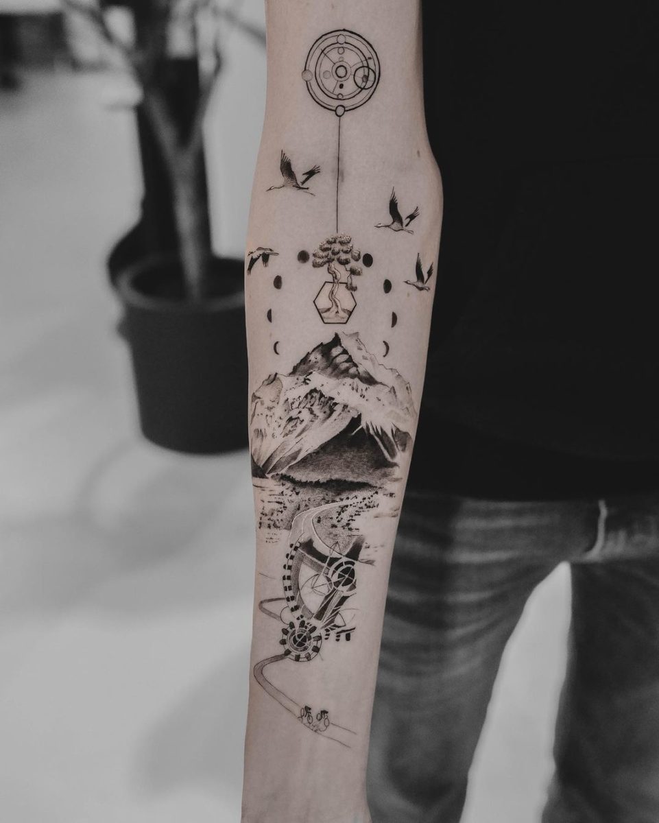 Wanderer tattoo by @kaptaan_tattoo | Tattoo designs, Wanderer tattoo,  Tattoos