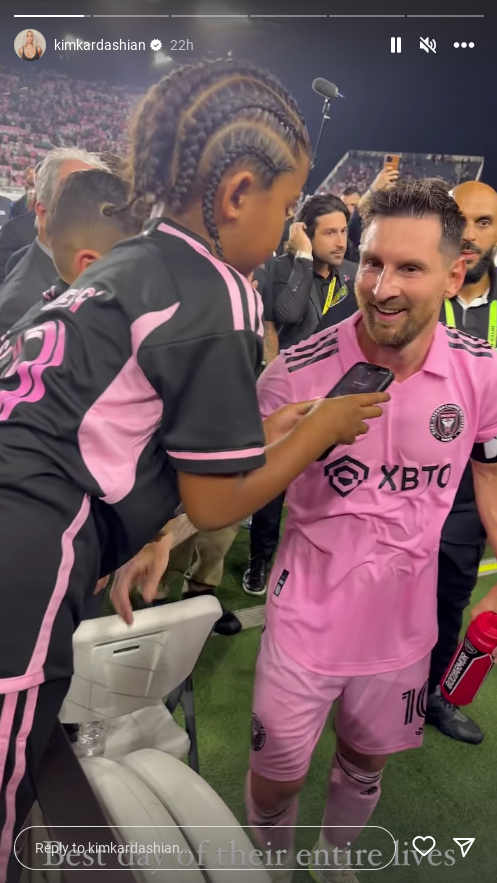 Kim Kardashian Shares Video of Son, Saint West, and His Friend Meeting Lionel Messi and David Beckham: “Best Day of Their Entire Lives”