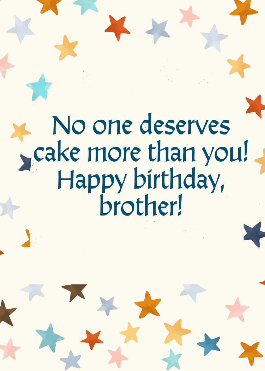 Birthday Wishes for Your Brother