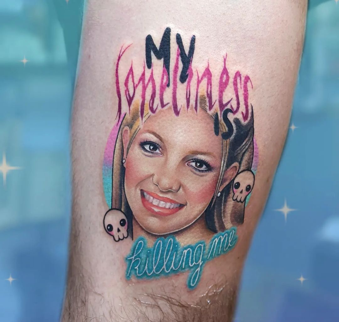 25 Britney Spears-Inspired Tattoos That Showcase Every Aspect of the Pop Star | Fans love a good Britney Spears tattoo. Here are some beautiful examples.