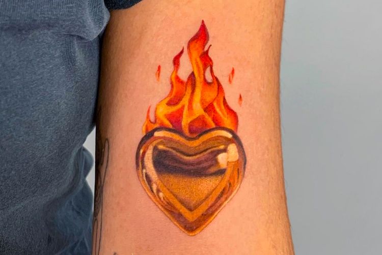 Fire tattoos