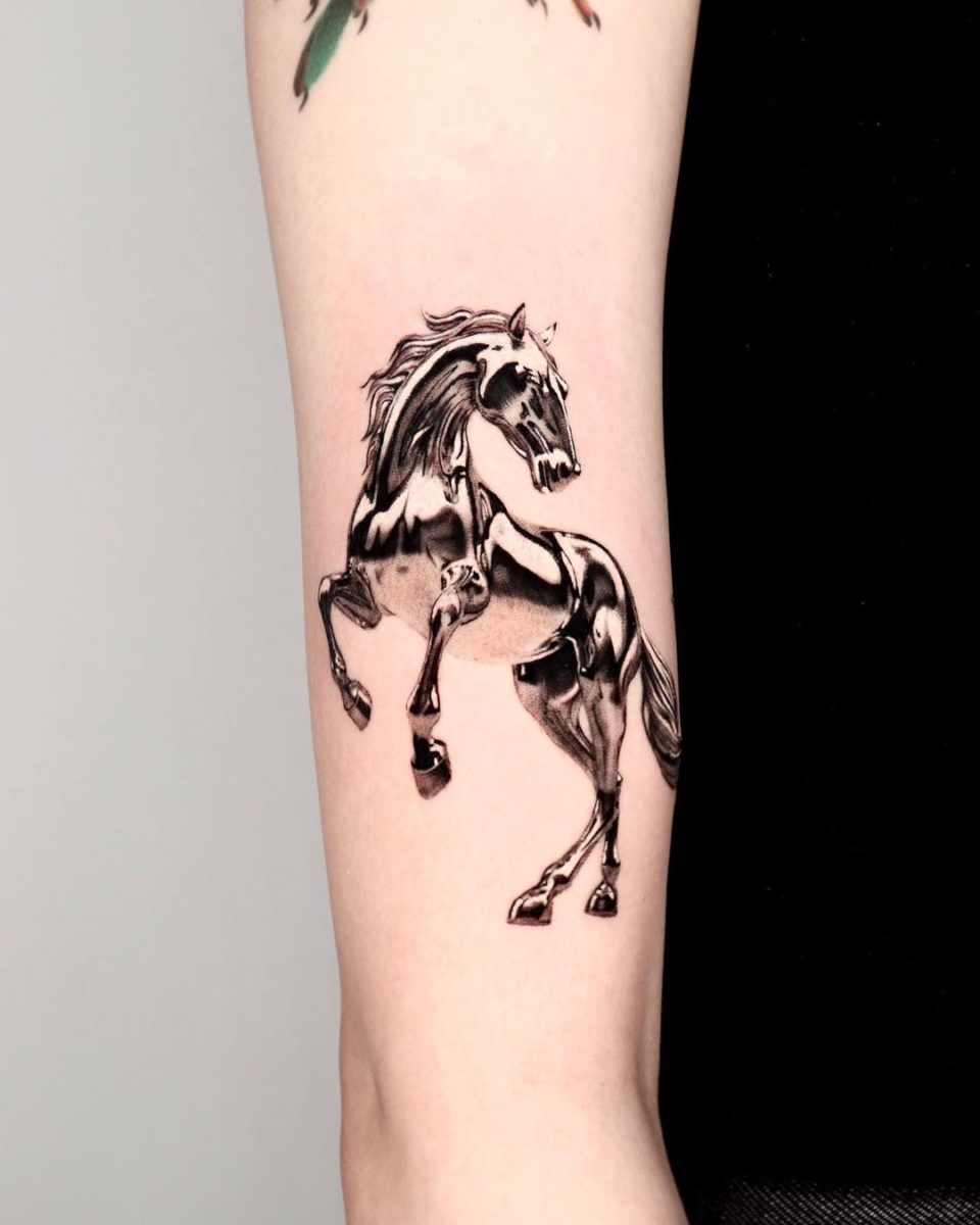 These Carousel Horses Will Have Tattoo Ideas Merrily Going Around Your Mind   The Tattooed Archivist