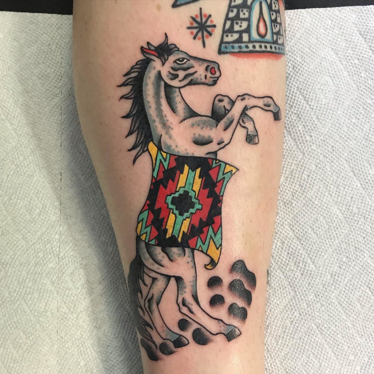 Horse head tattoo by Uncl Paul Knows | Photo 29279