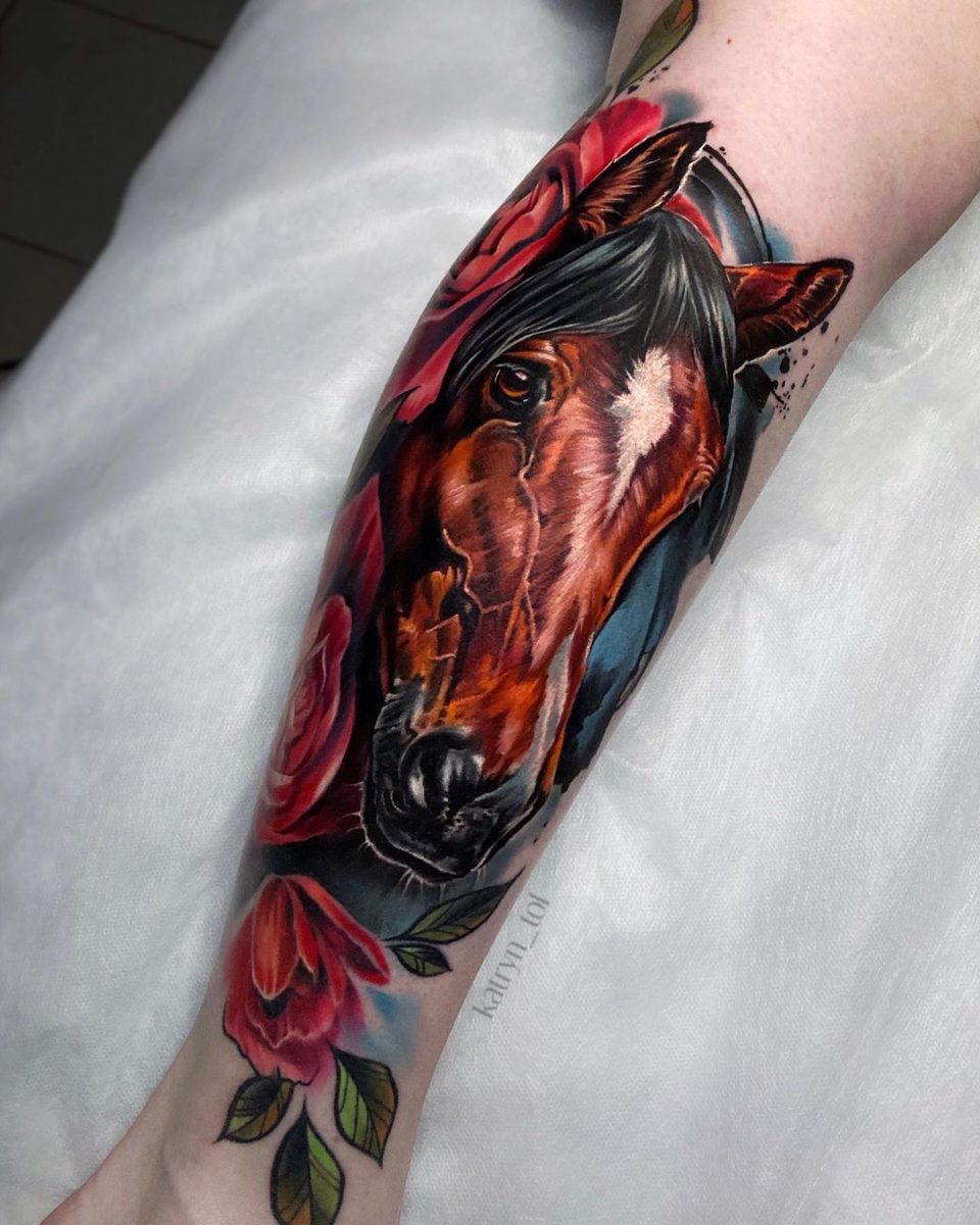 Horse tattoo by Laky Tattoo | Photo 23943