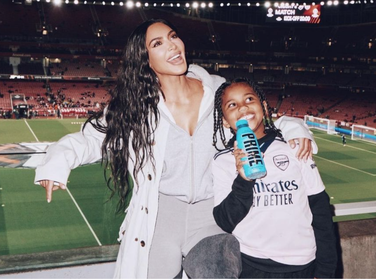 Kim Kardashian’s 7-Year-Old Son, Saint West, Flips Off Paparazzi While Walking Into Restaurant