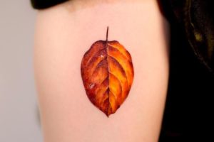 Leaf tattoos