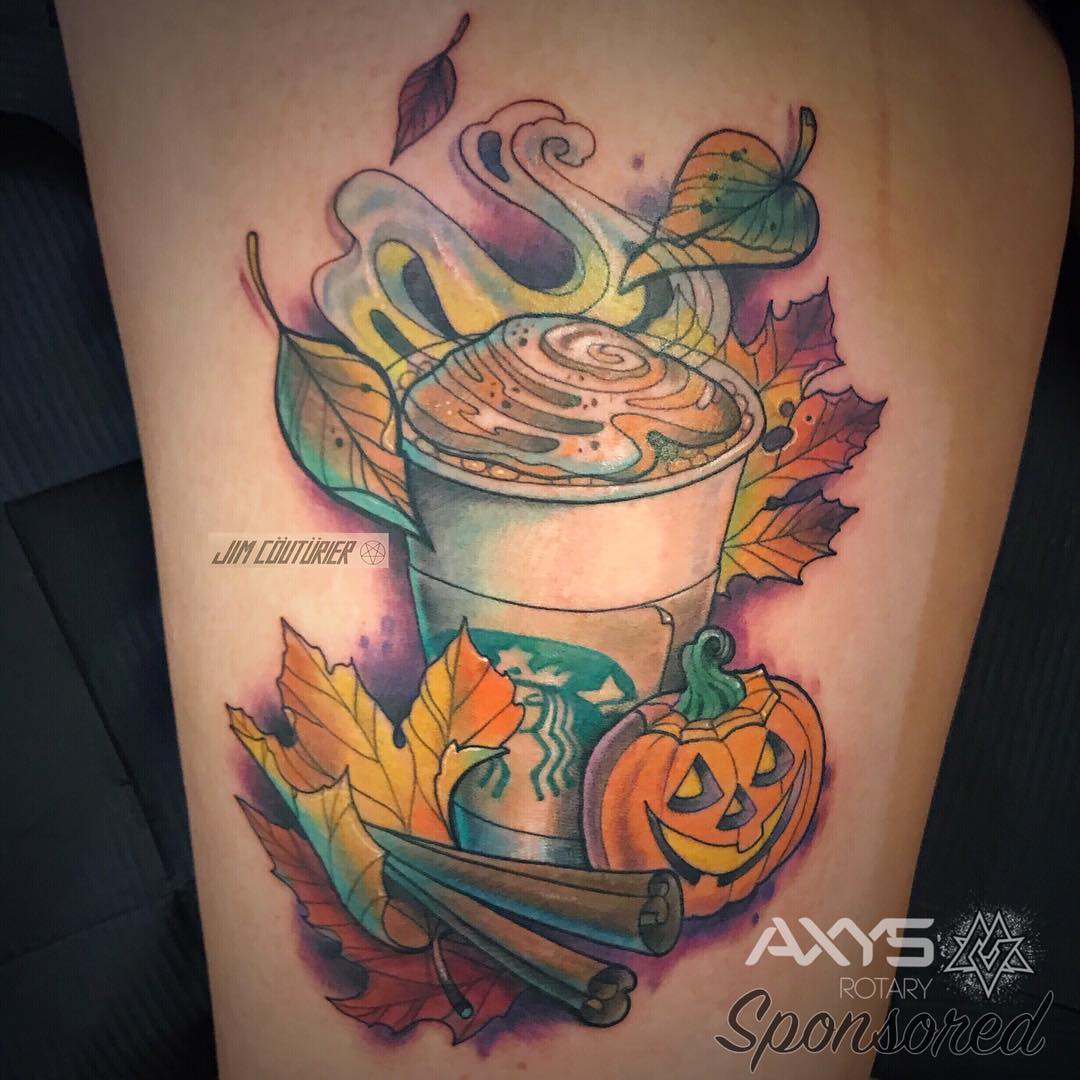 Pumpkin Spice Latte Tattoos