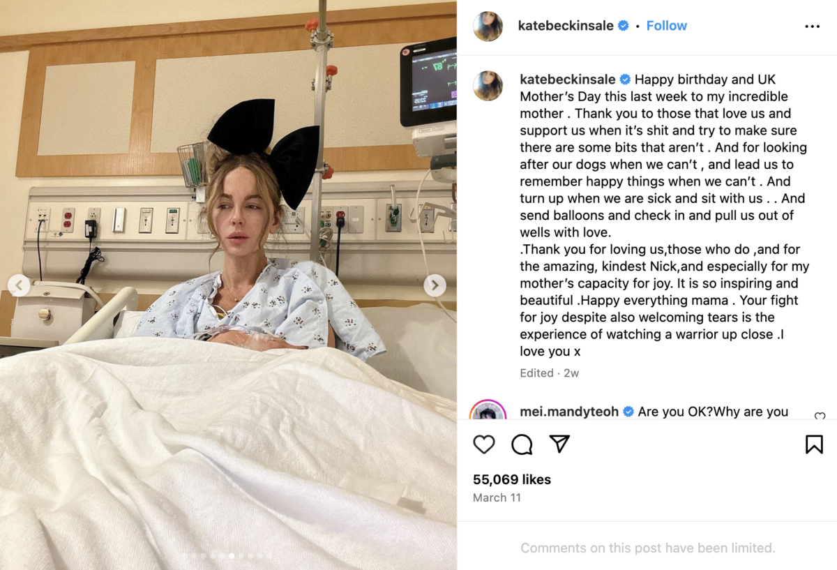 Hearts Break for Actress Kate Beckinsale After She Shares Cryptic Easter Message From the Hospital | Fans are growing more and more concerned as Kate Beckinsale continues to share photos of herself in a hospital.