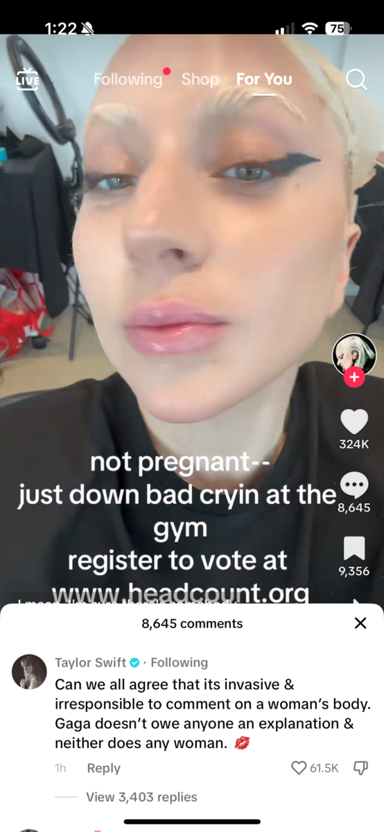 Lady Gaga Uses Taylor Swift Lyrics to Respond to Pregnancy Rumors; and Taylor Swift Responds Back | On June 4, Lady Gaga took to TikTok to address the rumor mill.