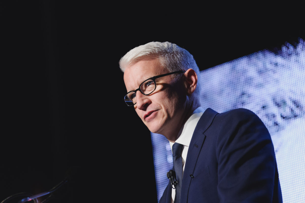 CNN’s Anderson Cooper gets hit in head by debris while covering Hurricane Milton