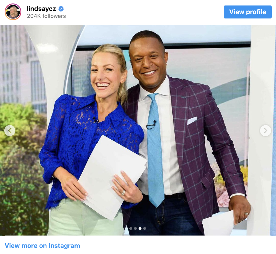 Lindsay Czarniak, wife of ‘Today’ show’s Craig Melvin,’ reacts to news of his new job | She said she almost announced the “news on the intercom so the fellow passengers on my plane would know why I’m crying.”