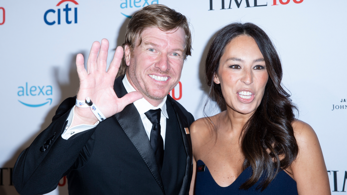 joanna gaines and husband chip gaines at time 100 gala